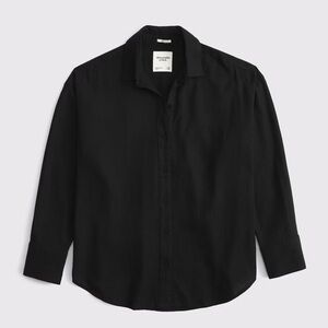 A&F Oversized Linen-Blend Shirt